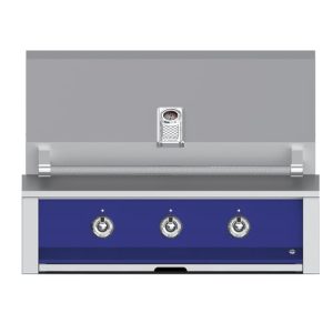 Hestan ASPIRE Grill Built-In 3 U-Burner 36" - Liquid Propane - Bora Bora Blue