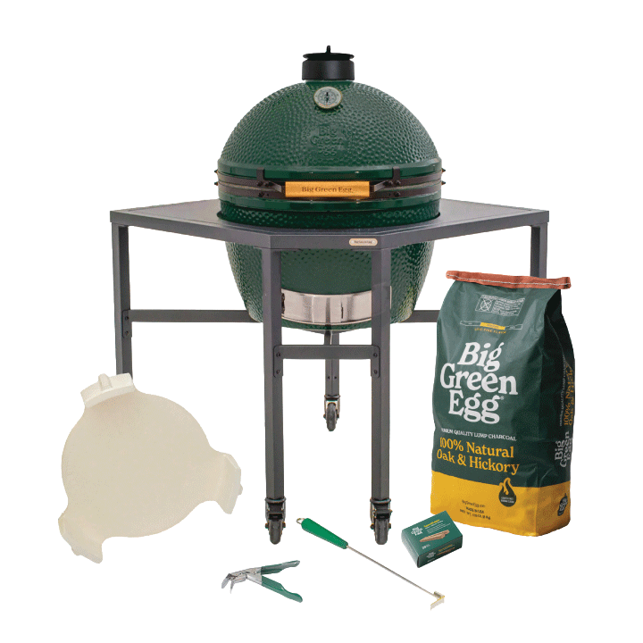 Big Green Egg Xl Big Green Egg In A Corner Modular Package - Outdoor Furniture by EuroLife Furniture