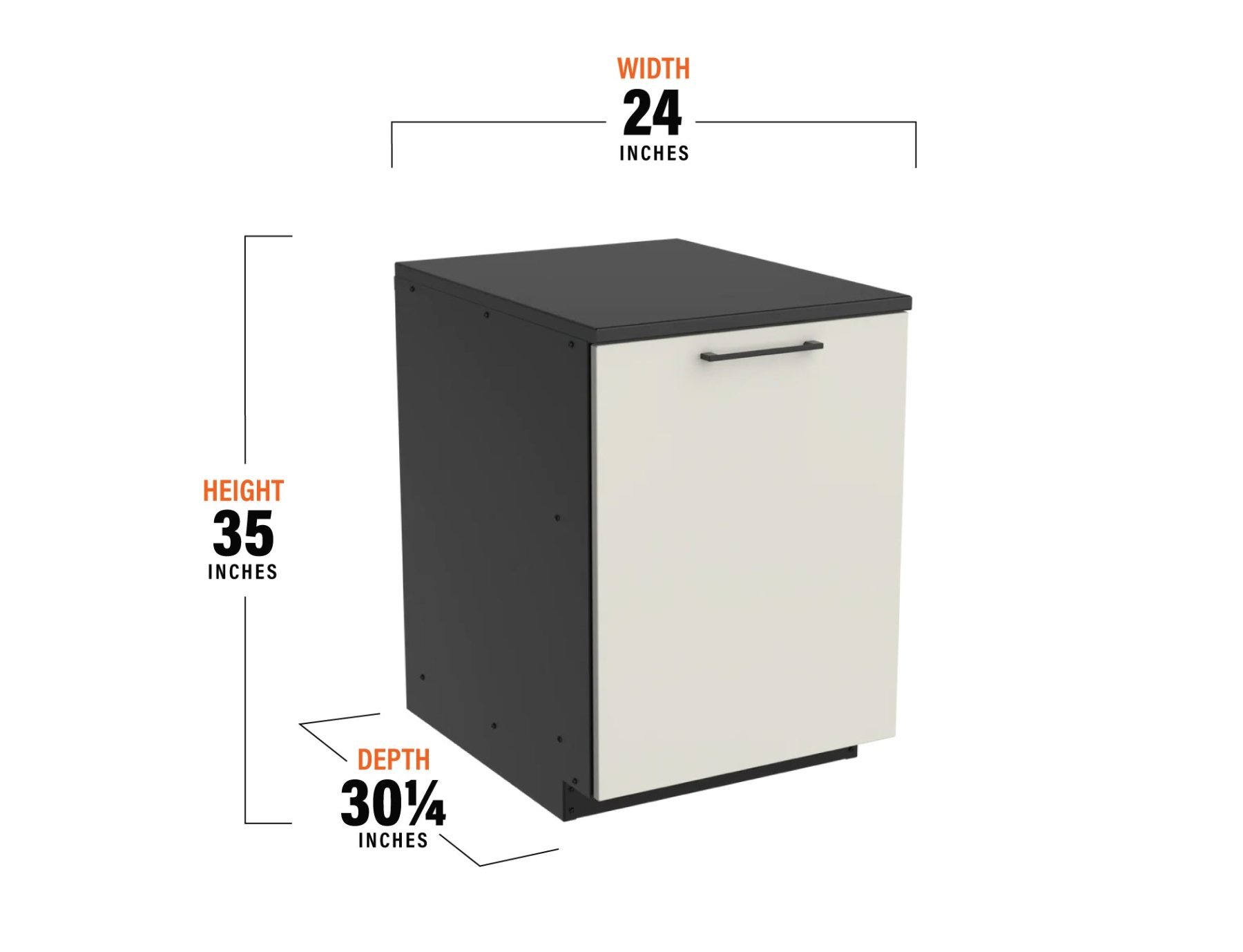 Blackstone Kitchen Trash Bin Module - Detailed View 2 | EuroLife Furniture