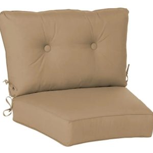 Casual Cushion Estate Series Deep Seating Curved Cushion in Canvas Cocoa
