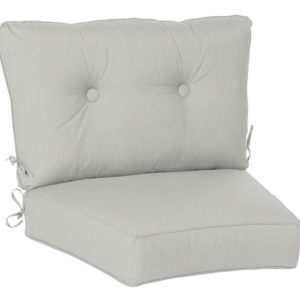Casual Cushion Estate Series Deep Seating Curved Cushion in Canvas Granite