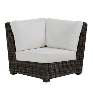 Coral Gables Corner Sectional Piece with Switch Flax Cushions