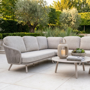 Dekota Large Corner Sofa Set in Fawn