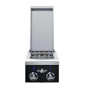 12" Delta Heat Double Side Burner, Black Control P