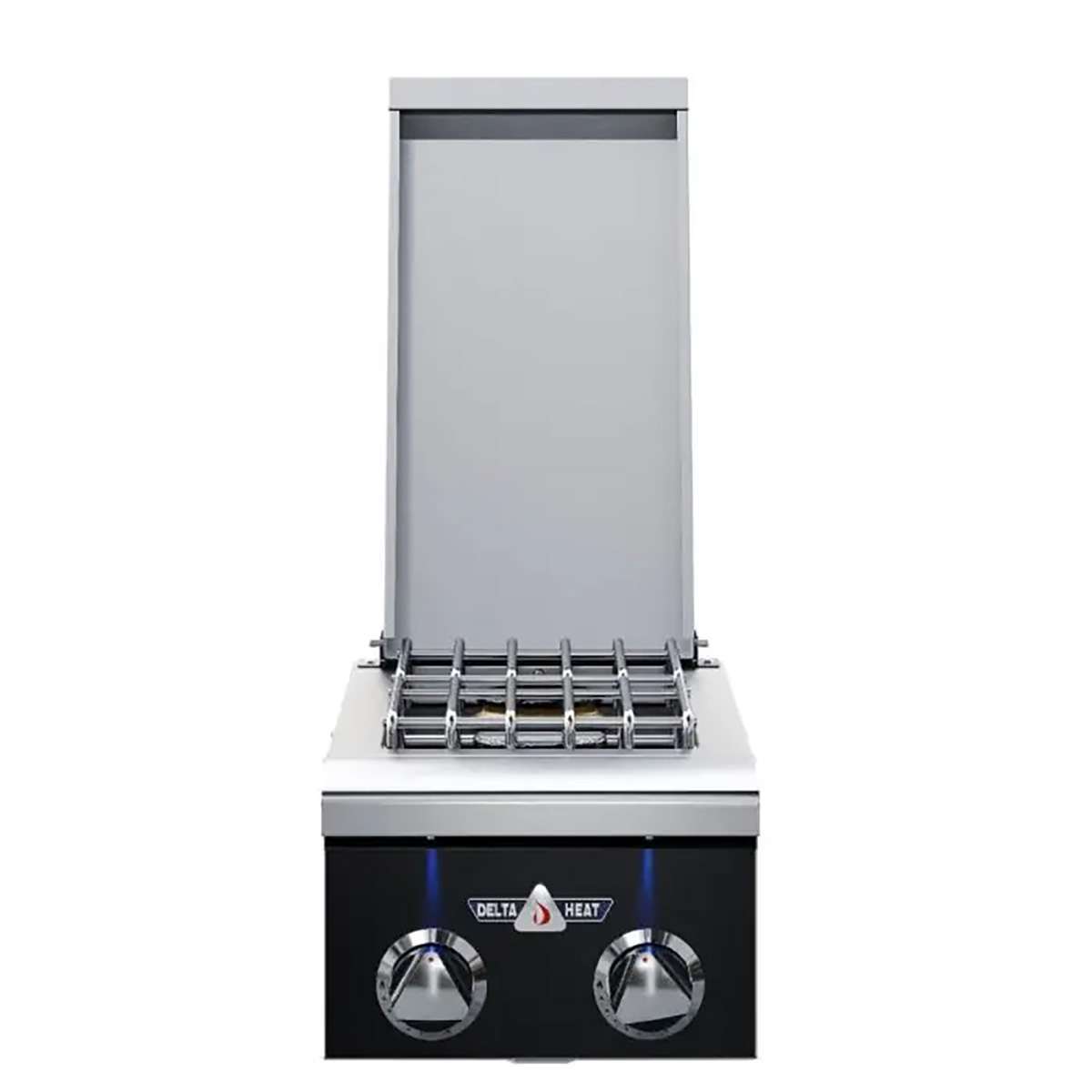 12" Delta Heat Double Side Burner, Black Control P - Outdoor Furniture by EuroLife Furniture