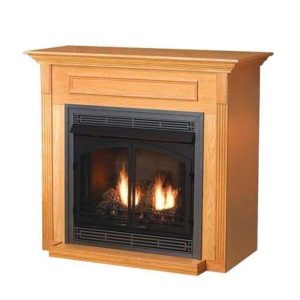 Empire Standard Cabinet Mantel With Base - Oak - Embf11So