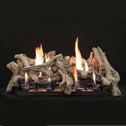 Empire 24" Driftwood  10pc Log Set