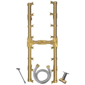 FireGear Pro Series Brass H-Style Burner Kit
