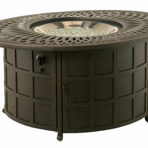 Hanamint Mayfair Oval Enclosed Fire Pit Coffee Table
