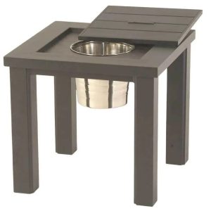 Hanamint Sherwood 24" Square Ice Bucket Side Table