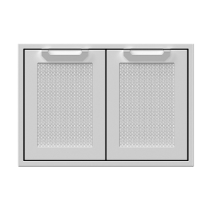 Hestan 30" Double Storage Doors Recessed Marquise Accented Panels - Grove