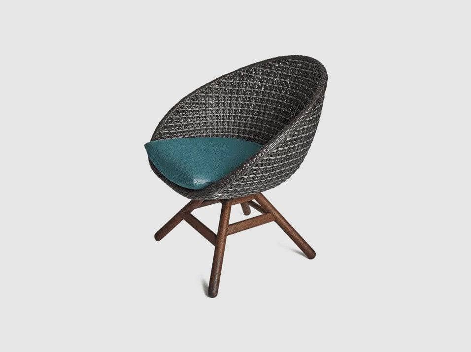 Jensen Outdoor Nest Swivel Chair with Premier Lagoon Seat Pad - Outdoor Furniture by EuroLife Furniture