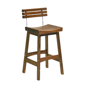 Jensen Outdoor Sunset Bar Stool with Back