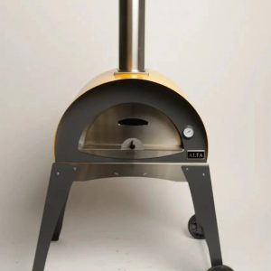Local Special, Floor Model, Fire Yellow, Alfa Ciao Wood-Fired Oven w/ Leg kit