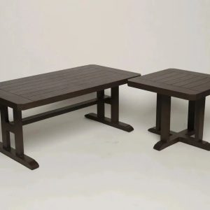 Local Special, Patio Renaissance, Hampton, End Table & Coffee Table Set, Reclaimed Barnwood Finish