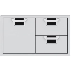 Hestan ASPIRE Double Drawer and Storage Door Combination 36" - Stealth
