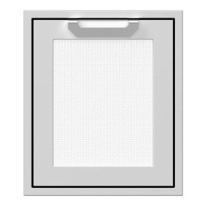 Hestan 18" Left Swing Access Door Recessed Marquise Accented Panel - Marshmallow