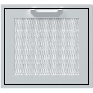 Hestan 24" Left Swing Access Door Recessed Marquise Accented Panel - Marshmallow