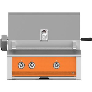Hestan ASPIRE Grill Built-In 2 U-Burner Rotisserie 30" - Liquid Propane - Citra