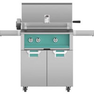Hestan ASPIRE Grill Built-In 1 U-Burner 1 Sear Rotisserie - Liquid Propane - Pacific Fog