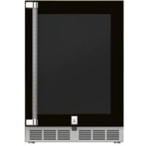 Hestan Outdoor Refrigerator 24" Lock Dual Zone Left Hinged - Stealth