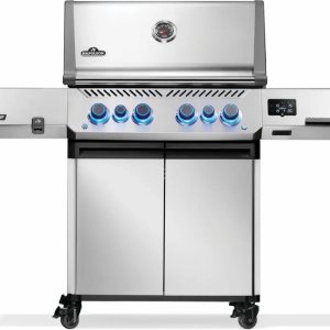 Napoleon Prestige 500 Connected Gas BBQ Grill with Infrared Side & Rear Burner, Stainless Steel