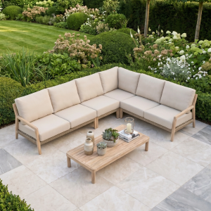 Noah Corner Sofa Set in Volga Grey