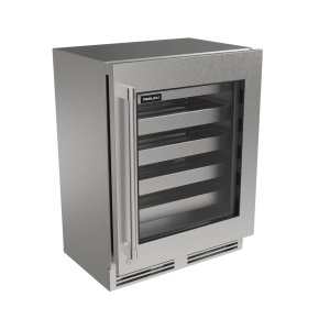 Perlick G5 Luxe 24" Shallow ADA Indoor/Outdoor Premium Wine Reserve Glass Door Panel Ready