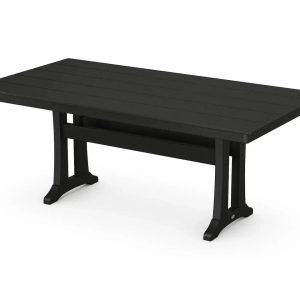 POLYWOOD Farmhouse Trestle 37" x 72" Dining Table
