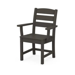 POLYWOOD Lakeside Dining Arm Chair in Vintage Coffee