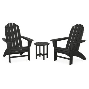 POLYWOOD Vineyard 3-Piece Curveback Adirondack Set