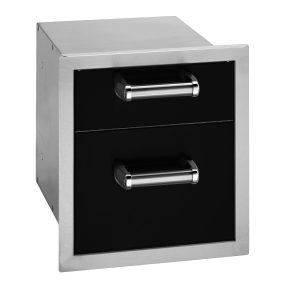Fire Magic Echelon Black Double Drawer