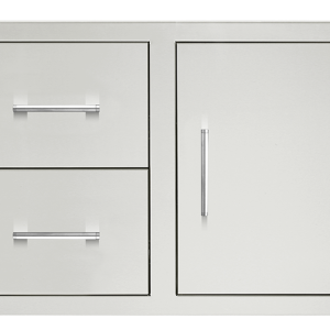 TrueFlame 33" Door & Double Drawer Combo - Masonry Frame