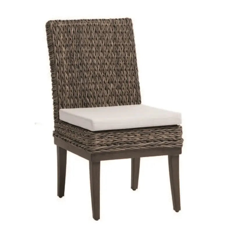 Ratana Boston Dining Side Chair with Cash Ash Cushions - Outdoor Furniture by EuroLife Furniture