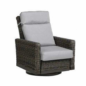 Ratana Boston Swivel Recliner with Cash Ash Cushions