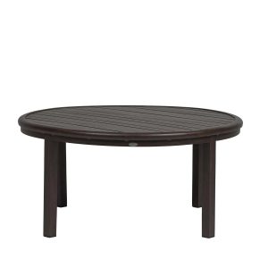 Ratana Canbria 48" Round Conversation Table in Hessonite Garnet