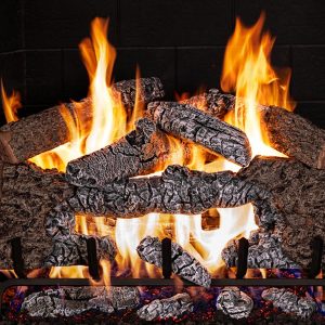 Real Fyre "24"" Charred Cinder Oak"