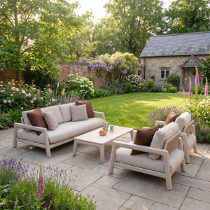 Theia 3 Seat Sofa Set in Oatmeal