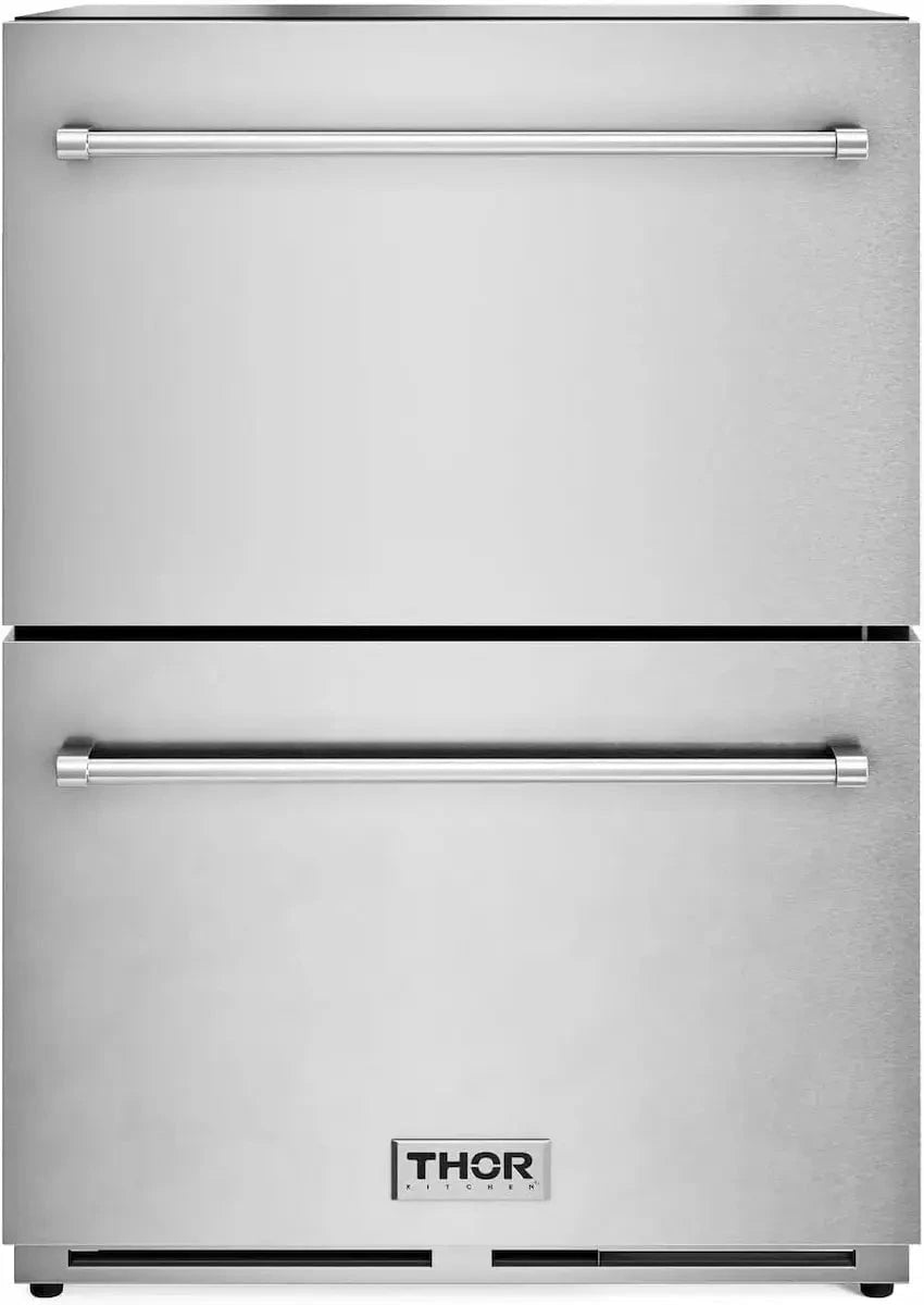 Thor 24" Indoor / Outdoor Undercounter Double Drawer Freezer, TRZ24U - Outdoor Furniture by EuroLife Furniture