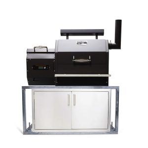 Yoder Smokers Built-In YS480s Pellet Grill Island with Double Access Doors