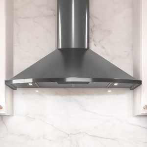 Zephyr Savona Chimney Hood 36" LED 600CFM Blk SS