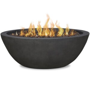 Home Square 2-Piece Set with Propane Fire Pit Bowl & Fire Glass
