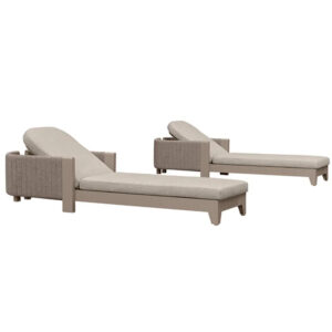 PURPLE LEAF Outdoor Chaise Lounge Chairs with Cushion Aluminum Poolside Sun Chair Adjustable Sunbathing Tanning Reclining
