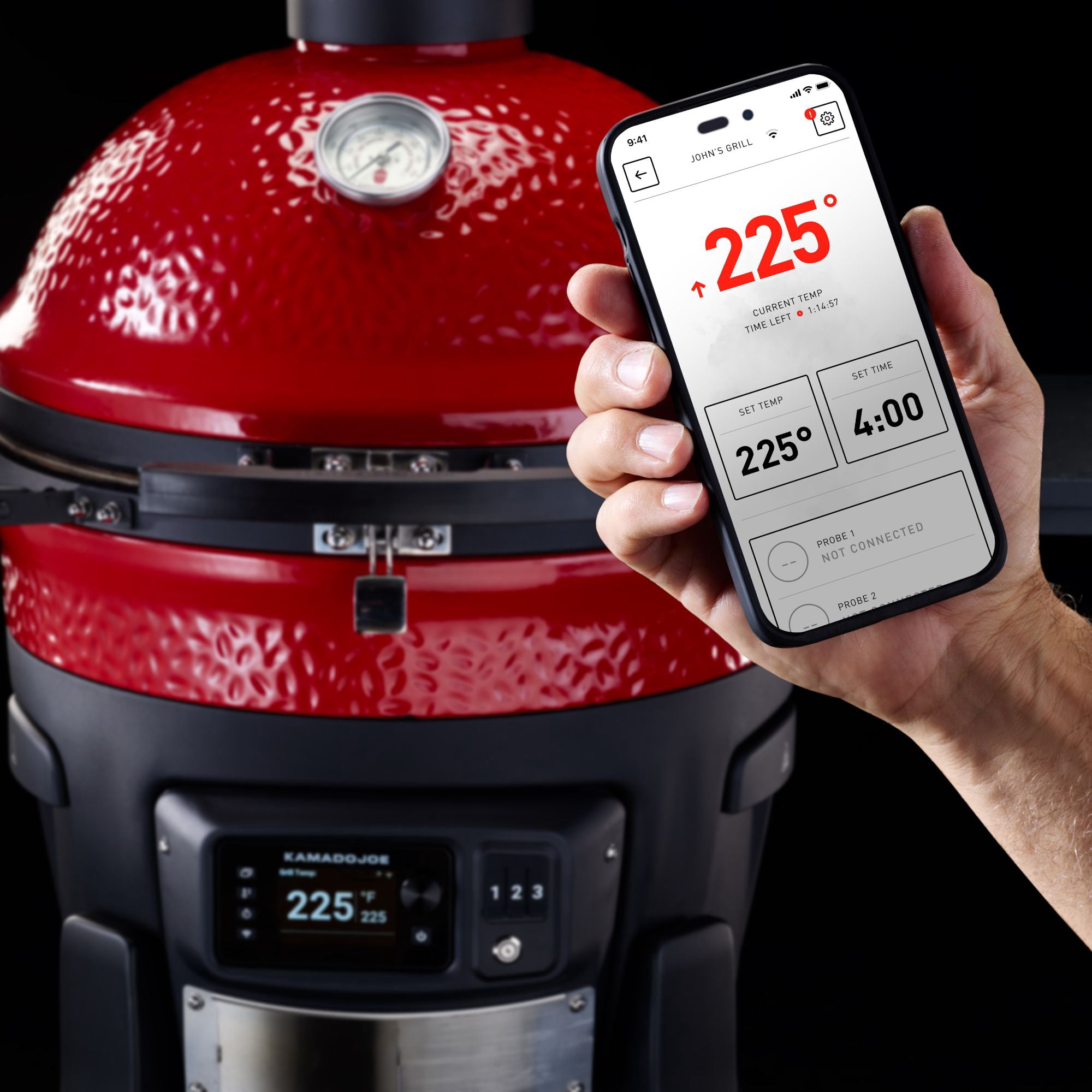 Konnected Joe Digital Charcoal Grill and Smoker with Auto-Ignition and Temperature Control product detail