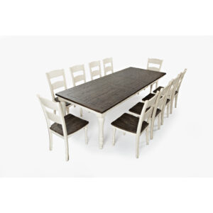 Loft 7-Pc Extendable Dining Set (84"-106")in Vintage White