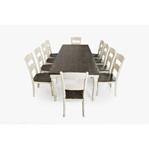 Loft 7-Pc Extendable Dining Set (84"-106")in Vintage White