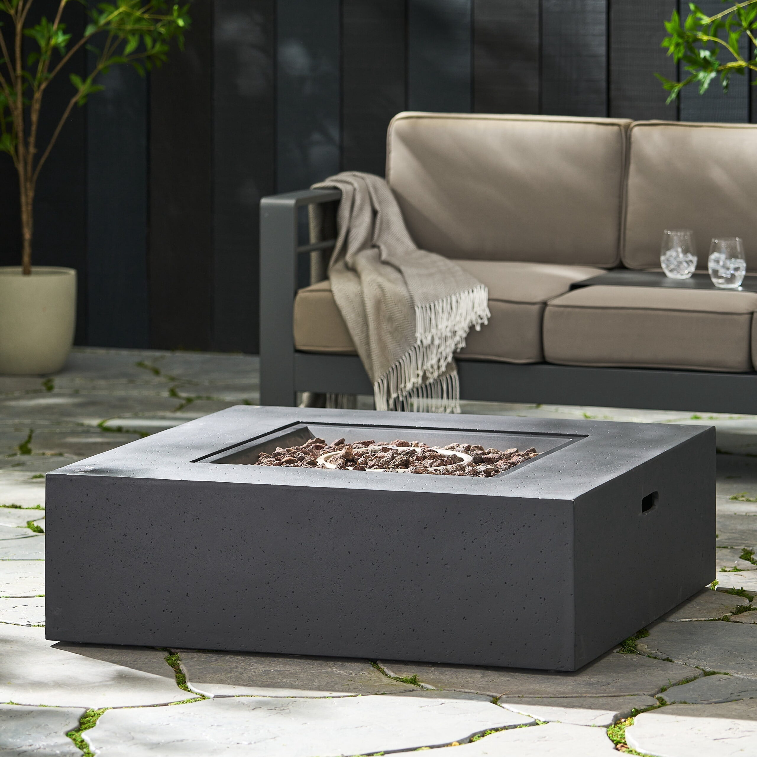 CoSoTower 50 000 BTU Square MFire Table Tank Outside - Detailed View 6 | EuroLife Furniture