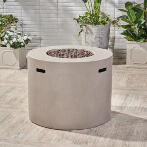 31" ROUND MGO FIRE PIT- 40 000 BTU , DARK GREY