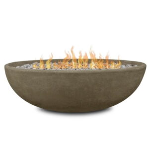 Home Square 2-Piece Set with Oval Propane Fire Bowl and Hose Cover