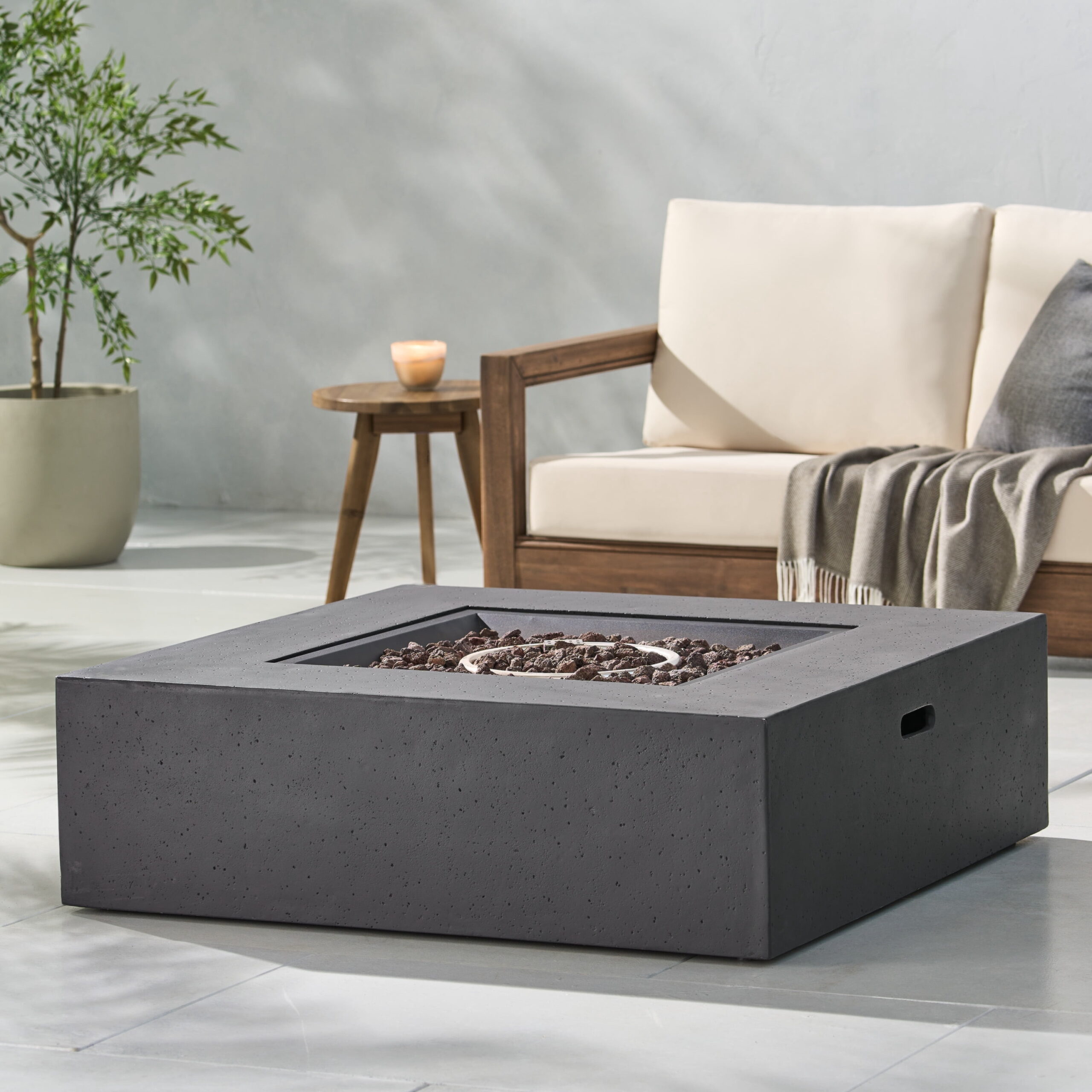 CoSoTower 50 000 BTU Square MFire Table Tank Outside - Detailed View 4 | EuroLife Furniture